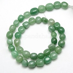 Natural Green Aventurine Nuggets Beads Strands&nbsp;X-G-L154-10