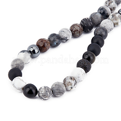 225Pcs 15 Style Natural & Synthetic Gemstone Beads&nbsp;G-BC0001-12