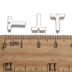 Tarnish Resistant 304 Stainless Steel Letter Charms&nbsp;LS-X-STAS-O072-T