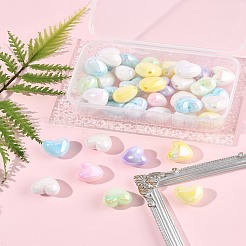 40Pcs UV Plating Acrylic Beads&nbsp;MACR-FS0002-18