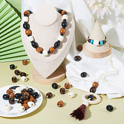 Natural Wood Beads&nbsp;WOOD-CD001-03-LF