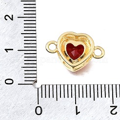 Brass Glass Connector Charms&nbsp;KK-E802-26G-C