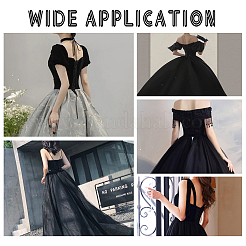 Satin Wedding Dress Back Tie Rope&nbsp;SRIB-WH0011-039B