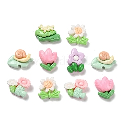 Opaque Resin Cabochons&nbsp;RESI-I068-04