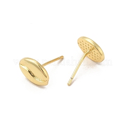 Rack Plating Brass Stud Earring for Women&nbsp;EJEW-C057-12G