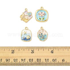 10Pcs 8 Styles Alloy Enamel Pendants&nbsp;FIND-FS0004-49