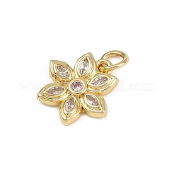 Brass Micro Pave Cubic Zirconia Pendants&nbsp;LS-KK-D409-46B-G