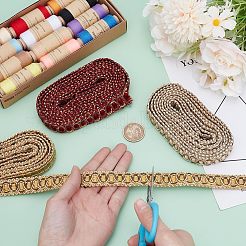 6M 3 Colors Polyester Braided Lace Ribbon&nbsp;OCOR-AR0001-79