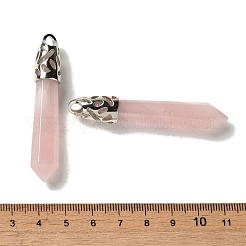 Natural Rose Quartz Pointed Big Pendants&nbsp;G-Z055-01P-14