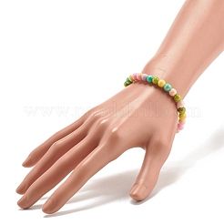 Natural Jade Beaded Stretch Bracelets&nbsp;BJEW-JB07789-02
