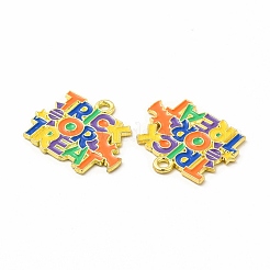 Rack Plating Alloy Enamel Pendants&nbsp;FIND-G054-19LG