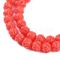 Synthetic Coral Carved Beads Strands&nbsp;CORA-C003-01C
