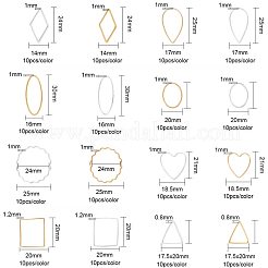 Brass Linking Rings&nbsp;KK-PH0001-17