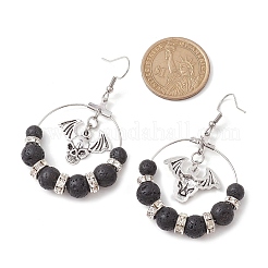 Brass with 304 Stainless Steel Dangle Earring&nbsp;EJEW-TA00466
