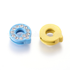 Alloy Letter Slide Beads&nbsp;ZP14-Q