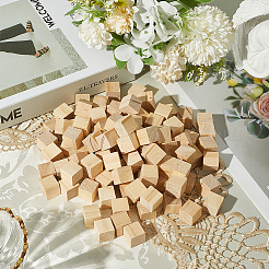 100Pcs Unfinished Wood DIY Material for Carving&nbsp;WOOD-SP0001-45