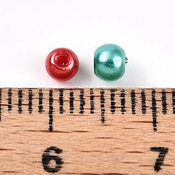 Baking Paint Pearlized Glass Pearl Beads&nbsp;X1-HY-Q003-3mm-M01