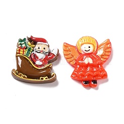 Christmas Theme Opaque Resin Cabochons&nbsp;X-CRES-M012-03