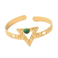 304 Stainless Steel Open Cuff Bangles&nbsp;BJEW-K230-02G-G