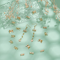 30Pcs 5 Styles Brass Connector Charms&nbsp;KK-WR0001-43
