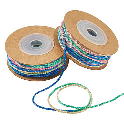2 Rolls Segment Dyed Cotton Twisted String Cord&nbsp;OCOR-TA0002-95C