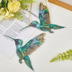 Acrylic Bird Hanging Suncatchers&nbsp;HJEW-WH20021-02D