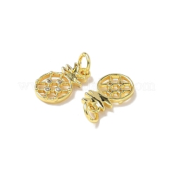 Brass Micro Pave Cubic Zirconia Charms&nbsp;KK-I276-49G
