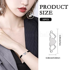 10Pcs Stainless Steel Connector Charms&nbsp;STAS-SZ0003-17C