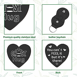 1Pc Heart Shape 201 Stainless Steel Commemorative Decision Maker Coin&nbsp;AJEW-CN0001-68C