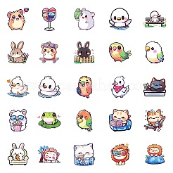 50Pcs Cartoon Animal Paper Sticker&nbsp;STIC-C012-01