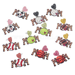 6 Pairs 6 Colors Acrylic Dangle Stud Earrings&nbsp;EJEW-TA0001-55