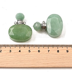 Natural Mixed Stone Perfume Bottle Pendants&nbsp;G-L623-07P