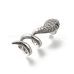 Brass Micro Pave Cubic Zirconia Pendants&nbsp;KK-S517-02P