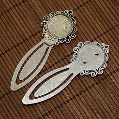20mm Clear Domed Glass Cabochon Cover for Antique Silver DIY Alloy Portrait Bookmark Making&nbsp;DIY-X0125-AS-NR