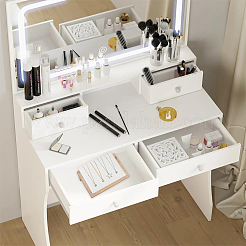 Wooden Slant Back Necklace Organizer Jewelry Display Stands&nbsp;AJEW-WH20033-046A