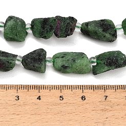 Raw Rough Natural Ruby in Zoisite Beads Strands&nbsp;GG-CBA0B77-A14-01