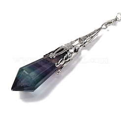 Natural Fluorite Pointed Dowsing Pendulum Big Pendants&nbsp;G-H285-06P-A30