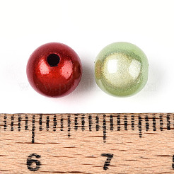 50Pcs Spray Painted Acrylic Beads&nbsp;MACR-YW0003-49