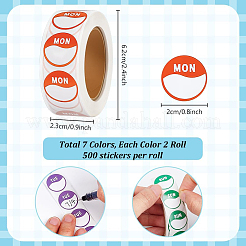 14 Rolls 7 Colors Stickers Roll&nbsp;DIY-PH0032-85