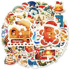 50Pcs Christmas Theme Paper Stickers&nbsp;PW-WGFB5D6-01