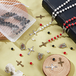 Wood Rosary Beaded Style Necklaces Bracelet Making Finding Kit&nbsp;DIY-PH0021-65