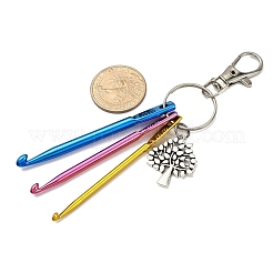 Aluminum Crochet Hooks & Alloy Pendant Decorations&nbsp;KEYC-JKC01417-03