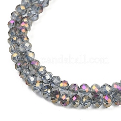 Electroplate Transparent Glass Beads Strands&nbsp;EGLA-A034-T4mm-G05