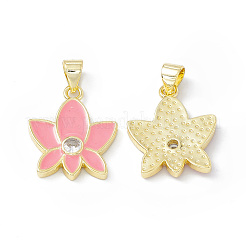 Rack Plating Brass Enamel Pendants&nbsp;KK-B065-05