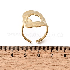 304 Stainless Steel Cuff Open Rings for Women&nbsp;RJEW-T034-01G