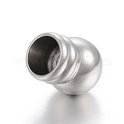 Tarnish Resistant 304 Stainless Steel Cord Ends&nbsp;LS-STAS-E425-046P