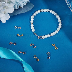 6Pcs 3 Colors Sterling Silver Double Spring Ring Clasps&nbsp;STER-BBC0001-68