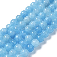Natural Green Jade Imitation Aquamarine Beads Strands&nbsp;X-G-B046-08A