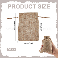 Linen Drawstring Bags&nbsp;ABAG-WH0032-120