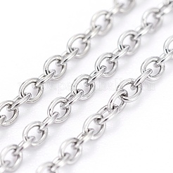 Tarnish Resistant 304 Stainless Steel Cable Chains&nbsp;CHS-F006-02B-P